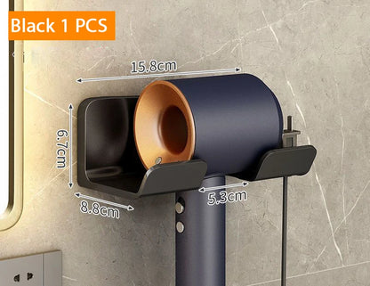 Space Saving Easy Install Hair Dryer Holder