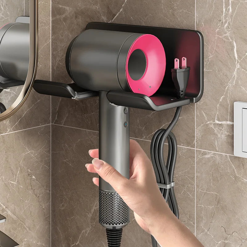 Space Saving Easy Install Hair Dryer Holder