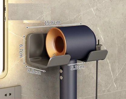 Space Saving Easy Install Hair Dryer Holder