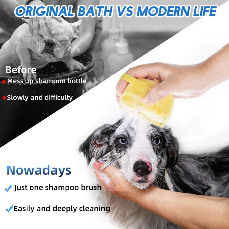 Pet Shampoo Brush and Massage Comb