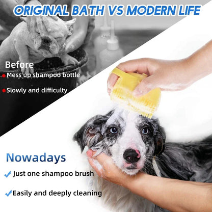 Pet Shampoo Brush and Massage Comb