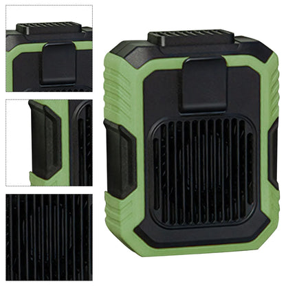 Personal Belt Clip Fan with Portable Power Bank and Flashlight